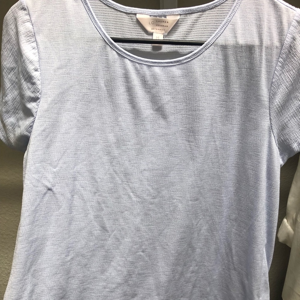 Periwinkle maternity top